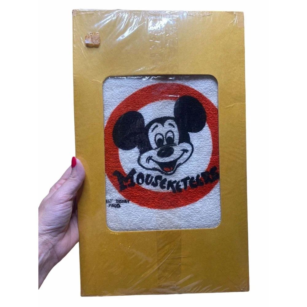 Vintage Bucilla Mickey Mouse Club Bathroom Mouseketeer towel washcloth set